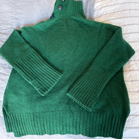 Zadig & Voltaire Forest Green Alma Cashmere Sweater Size S - Picture 2 of 16